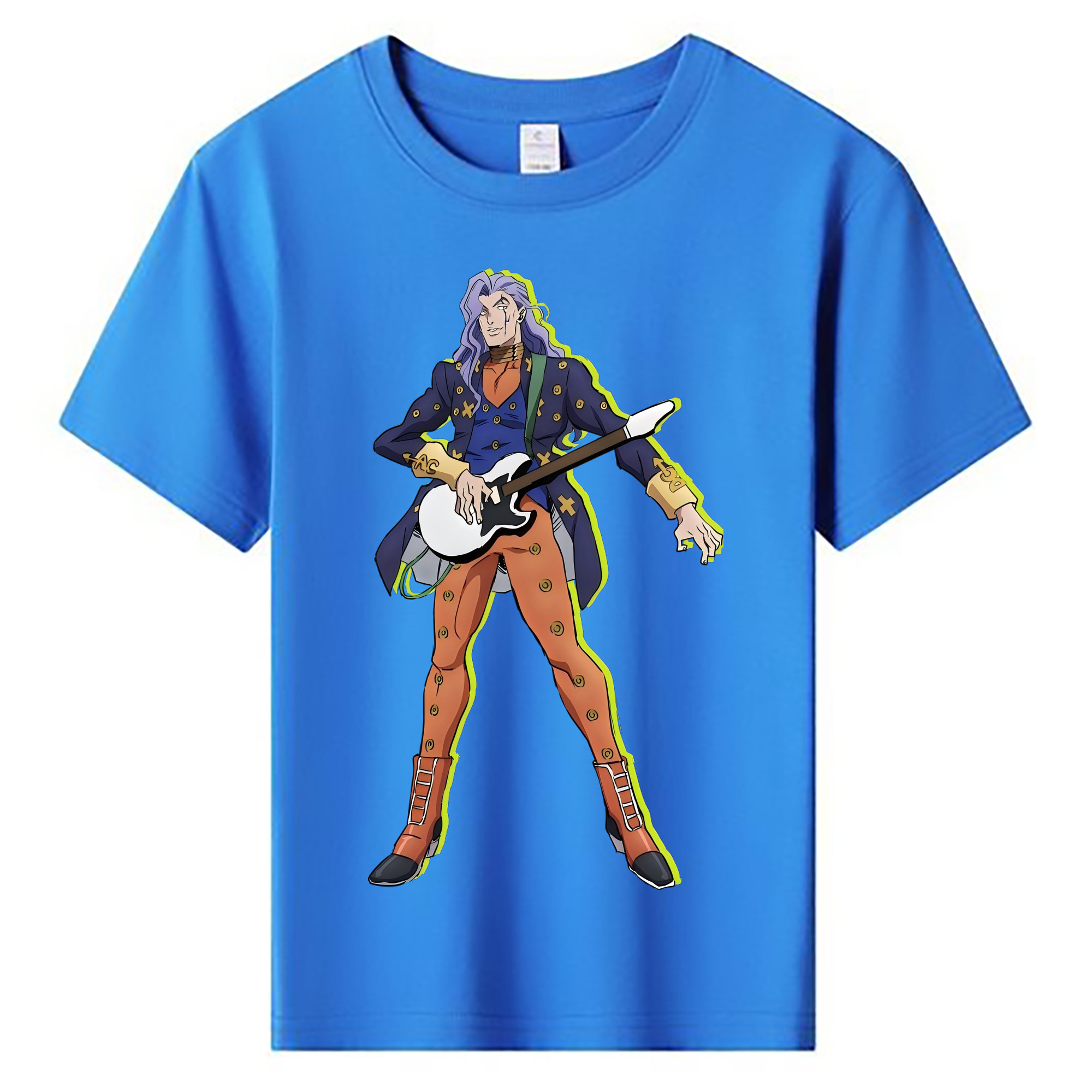 （画像用） ジョジョの奇妙な冒険 おといし あきら JoJo's Bizarre Adventure Akira Otoishi 綿100％キッズTシャツ（フロントプリント）